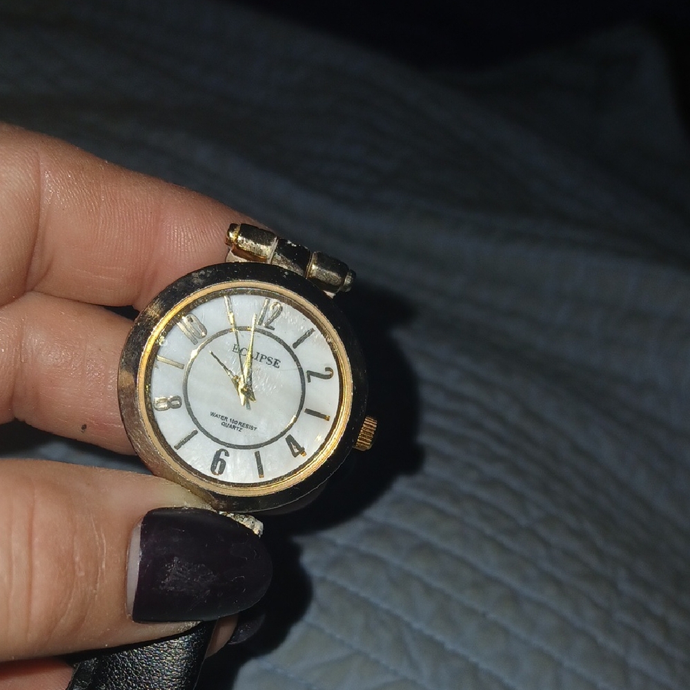 Eclipse Gold and Black Women's Watch